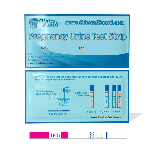Clinical Guard Urine Test Strips Pregnancy hCG 1 - Individually Packed