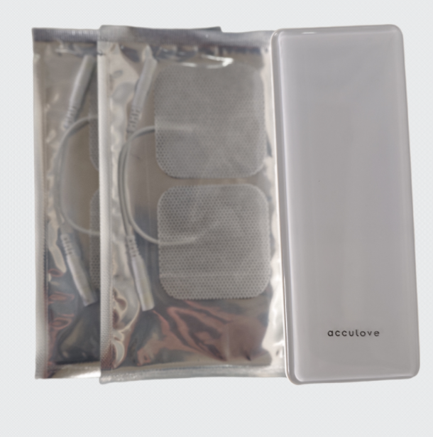 Acculove  Heating TENS Unit for Pain Relief, Wireless Muscle Stimulator with Remote Controller, Portable Rechargeable Massager