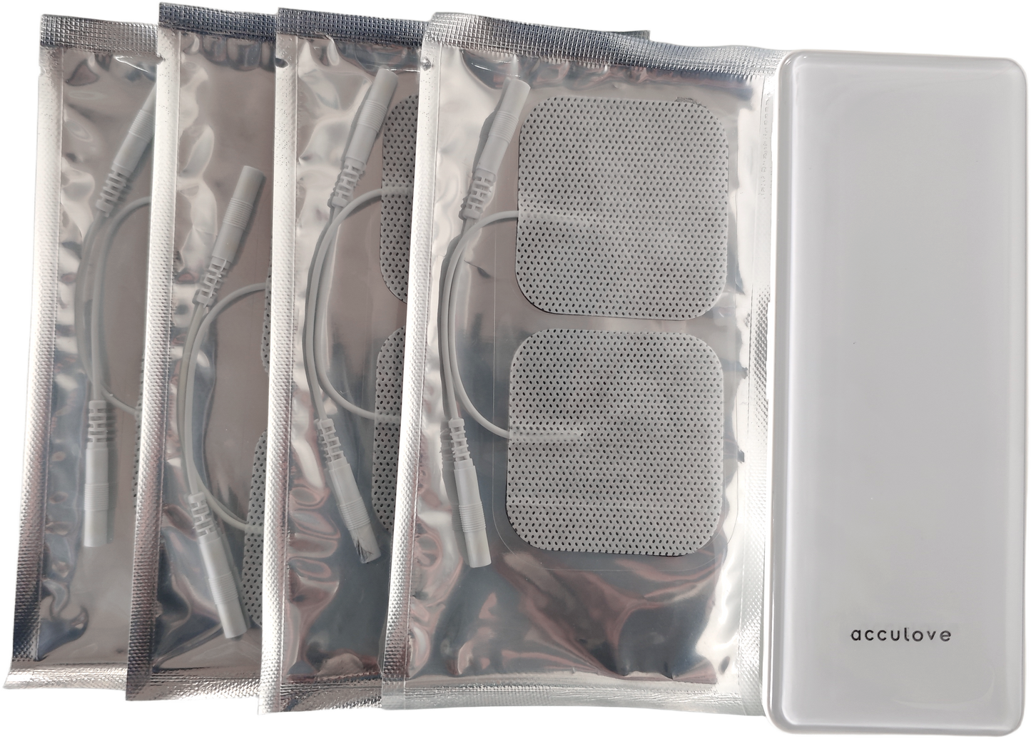 Acculove  Heating TENS Unit for Pain Relief, Wireless Muscle Stimulator with Remote Controller, Portable Rechargeable Massager