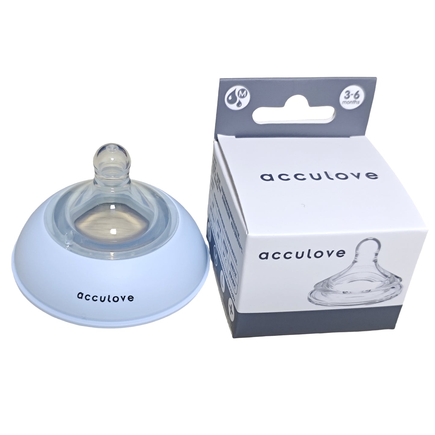 Acculove “S” Flow Rate Nipples for 0-3 Months
