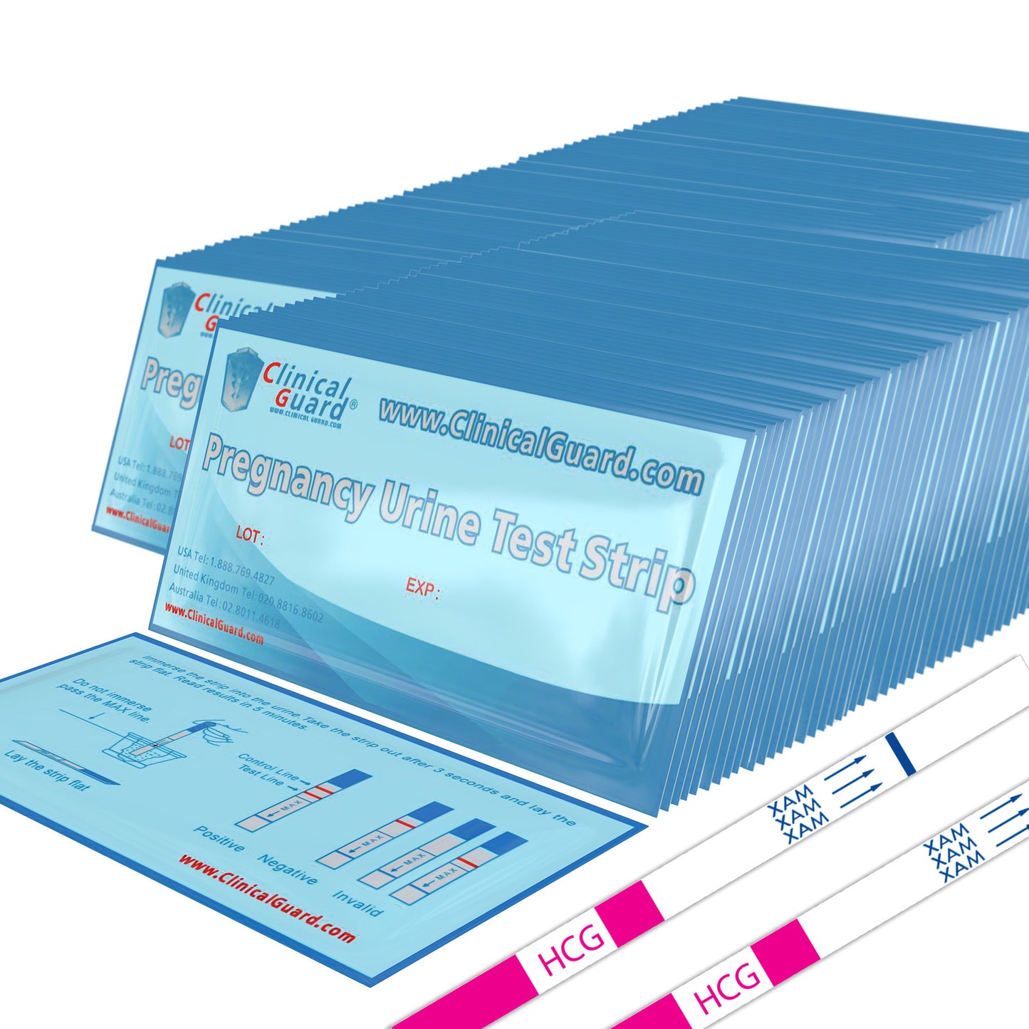 Clinical Guard Pregnancy Test Strips (HCG)
