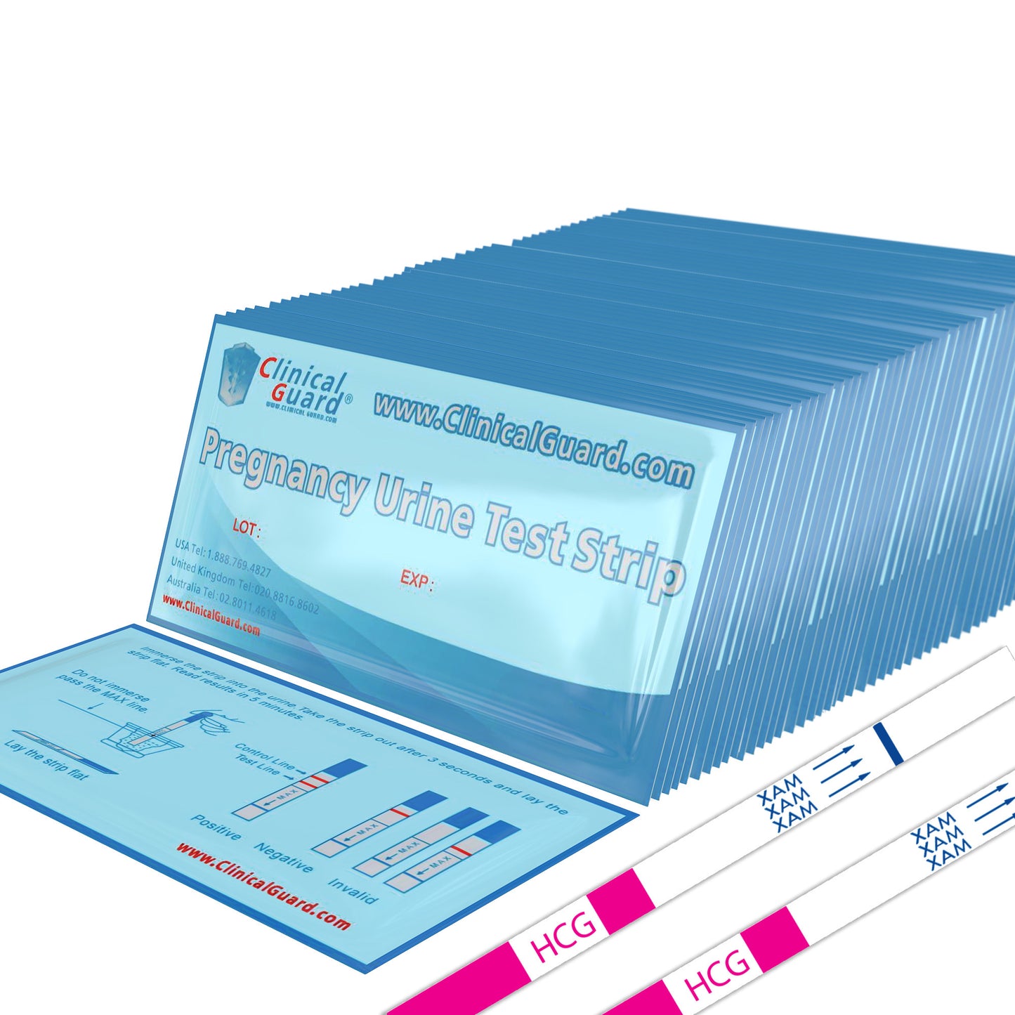 Clinical Guard Pregnancy Test Strips (HCG)