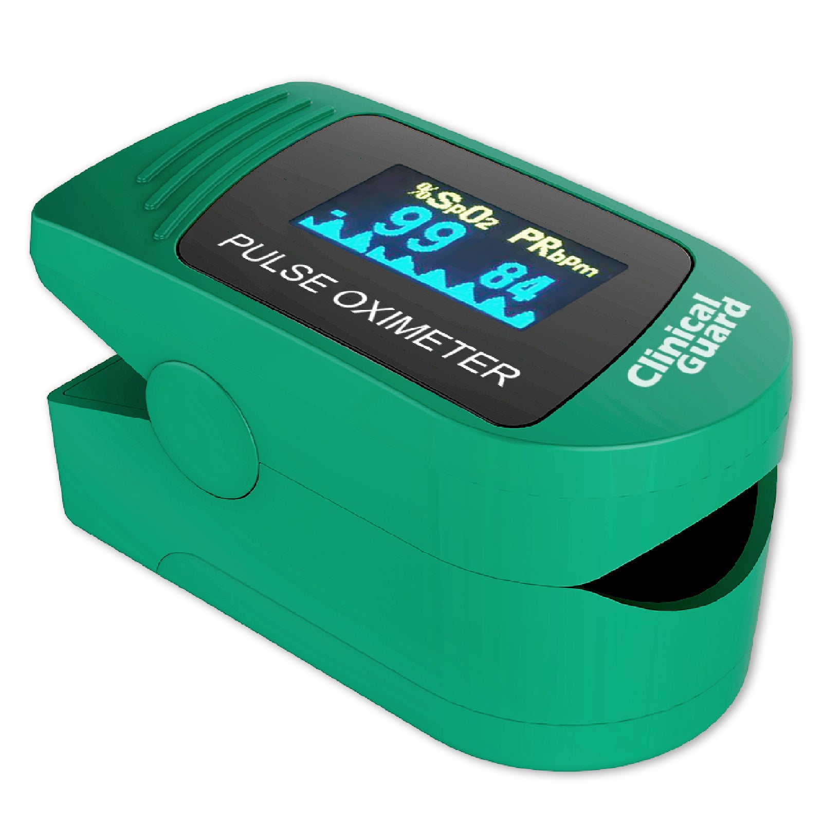 Finger Pulse Oximeter Clinical Guard 500S Green