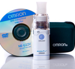 Omron NE-U22V Electronic Nebulizer with Vibrating Mesh Technology - Main Unit and Accessories