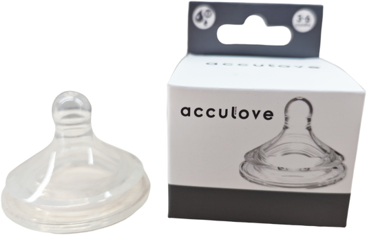 Acculove “S” Flow Rate Nipples for 0-3 Months