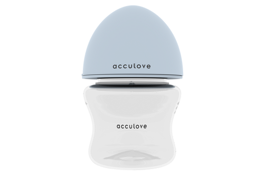 Acculove Anti Colic Baby Bottles 8oz with M Flow Rate Nipples for 3-6 Months, MM104A